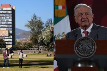 UNAM vs López Obrador. Foto: Twitter @SinEmbargoMX